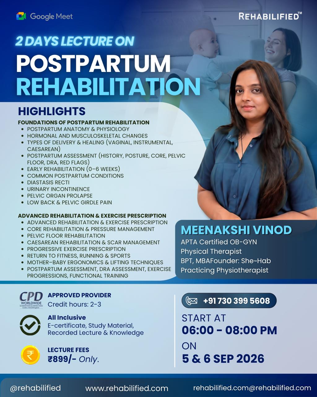 POSTPARTUM REHABILITATION
